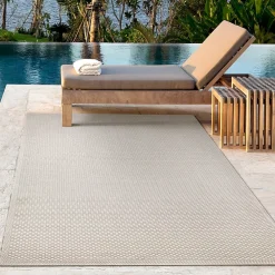The Carpet Tapis Toulouse extérieur uni, Crème, 160 x 220 cm* Tapis Extérieur