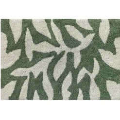Ornami Tapis tufté feuillage vert L.90 x l.60 cm* Tapis Pour Chambre|Tapis Intérieur