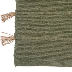 Atmosphera Créateur D'Intérieur Tapis Tula en coton avec pompon en jute 60x90cm- Noir- Atmosphera* Tapis Pour Chambre