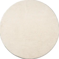 The Carpet Tapis uni antidérapant lavable Beige - 200 cm Ronde - RELAX* Tapis Intérieur|Tapis Pour Chambre
