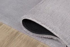 The Carpet Tapis uni antidérapant lavable Gris - 120 x 160 cm - RELAX* Tapis Intérieur|Tapis Pour Chambre