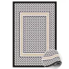 Tulup Tapis vinyl pour le salon 140x210 cm Facile d'entretien Tresse géométrique
