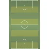 Dada Art Tapis vinyle motif terrain de football coloris vert L.83x l.49,5 cm x ep. 2 mm*Enfant Tapis Pour Chambre D'Enfant