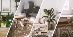 Best Tulup Tapis vinyle pour l'entrée 140x210 cm Facile d'entretien Carreaux portugais