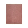 Meubletmoi Tapis 150x200 cm tissé en coton rouge à franges - CLIFFORD 2987* Tapis Pour Chambre|Tapis Pour Salon