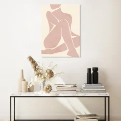 Sale Dada Art Toile dessin silhouette femme 60 x 90 cm