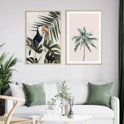 Best CM Creation Toile imprimée botanica palmier l.60 x H.90 cm