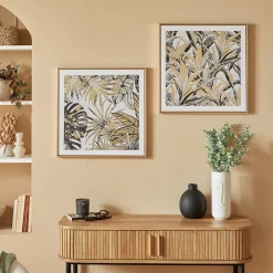 Sale Atmosphera Créateur D'Intérieur Toile imprimée encadrée Ava 50x50cm- Multicolore- Atmosphera