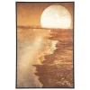 Atmosphera Créateur D'Intérieur Toile imprimée encadrée Soleil - bois - 60x90 cm - Atmosphera