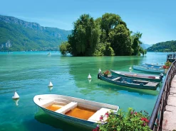 Clearance Dada Art Toile imprimée Lac d'Annecy montée sur châssis bois en pin 60x80 cm