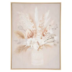 Atmosphera Créateur D'Intérieur Toile Tida - bois - 50x70 cm - Atmosphera* Tableau Déco