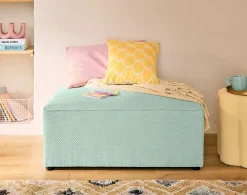 Best Mobilier Topaze - pouf - en velours texturé -* Pouf Et Poire