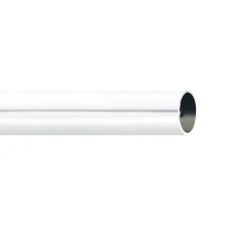 Riel Chyc Tringle à rideau métal diamètre 20 mm (250 cm - Blanc)* Tringle À Rideau À Composer