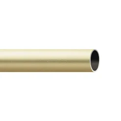 Riel Chyc Tringle à rideau métal diamètre 20 mm (250 cm - Doré Mat)* Tringle À Rideau À Composer