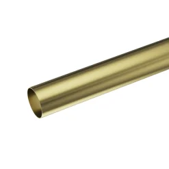 Best GoodHome Tringle à rideau Elasa métal effet laiton doré satin Ø28 x L.200cm