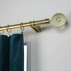 Best Mobois Tringle à rideau métal doré mat Ø.2,8 x L.150cm