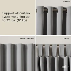 Best Umbra Tringle à rideaux extensible Loop