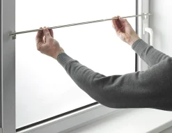 Clearance Ateliers 28 TRINGLE A RIDEAUX GARDINIA PRESS&GO BLANC 80-110CM