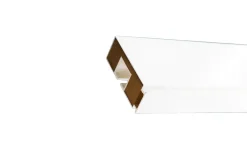 New Tringle déco Rail PVC avec profil de décoration blanc 120cm