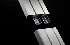 New Tringle déco Rail PVC blanc 2 voies de 180cm