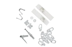 Tringle déco Retour droite 1 voie 130x130mm pour rail PVC* Rail À Rideaux