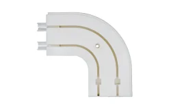 New Tringle déco Retour droite 2 voies 150x150mm pour rail PVC