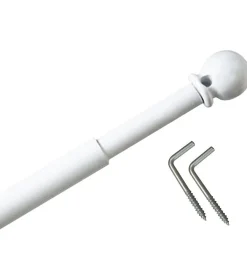 Secodir Tringle Extensible Boule diamètre 8 mm - 40 à 70 cm* Barre De Rideau Pour Vitrage