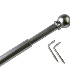 Secodir Tringle Extensible Boule diamètre 8 mm - 60 à 100 cm* Barre De Rideau Pour Vitrage