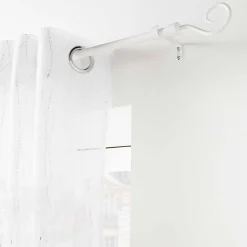 Douceur D'Intérieur Tringle extensible en kit (120x210 - Blanc)* Barre À Rideau Extensible