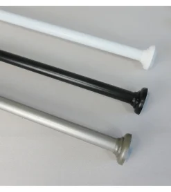 Clearance Douceur D'Intérieur Tringle extensible entre 2 murs sans percage Noir - 90 à 140 cm - Noir
