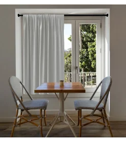Douceur D'Intérieur Tringle extensible entre 2 murs sans percage Noir - 60 à 90 cm - Noir* Barre À Rideau Extensible