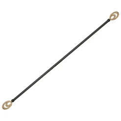 Atmosphera Créateur D'Intérieur Tringle natura Elli210-380, noir en métal - Atmosphera* Kit De Barre De Rideau
