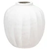 Sale Atmosphera Vase boule en céramique AMIA - H. 28 cm - Blanc