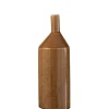 Sale J-Line Vase bouteille en céramique marron 14x14x42 cm
