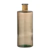 Best J-Line Vase bouteille en verre marron 15x15x40.5 cm