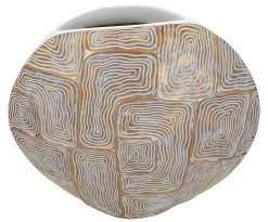 Discount Mauro Ferretti Vase Éclips Petit vase moderne Dimensions 36x11x34,5 cm