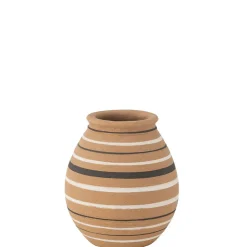 Best J-Line Vase en céramique multicouleur 20x20x23.5 cm