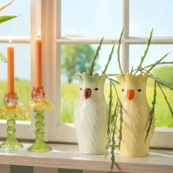 Eden Vase en céramique Perroquet design et moderne* Vase Décoratif
