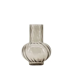 New Ornami Vase en verre strié 25cm, Mojo