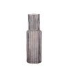 Discount Ornami Vase en verre strié h25cm, Augustin