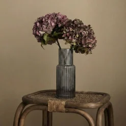 Discount Ornami Vase en verre strié h25cm, Augustin