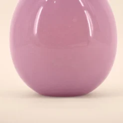 Decostars Vase ondulé en verre opaque rose 22cm* Vase Décoratif