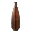 Discount J-Line Vase ovale en verre marron 27x27x81 cm