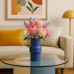 Best Ornami Vase tube rond 20cm, Tinien -