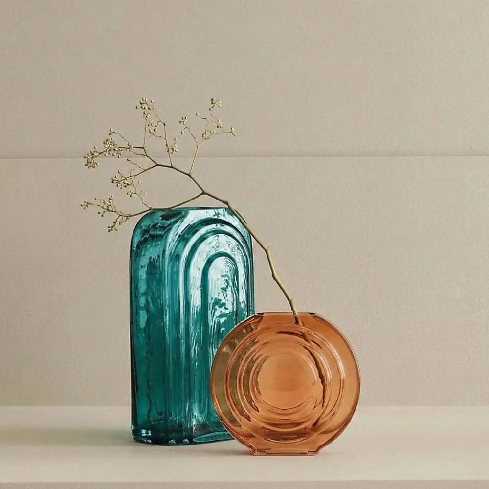 Clearance Ornami Vase verre vintage géométrique h28cm