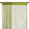 Vidaxl Rideau en fils 2 pcs 100 x 250 cm Vert* Rideau|Rideau Tamisant