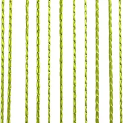 Vidaxl Rideau en fils 2 pcs 100 x 250 cm Vert* Rideau|Rideau Tamisant