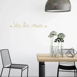 Bijoux De Mur Vis tes rêves - Sculpture fil de fer 50-60 cm -* Objet Décoratif Mural