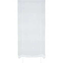Vitrage Wanda blanc et argent 80 x 210 cm* Brise-Bise