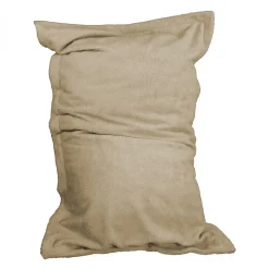 Vivezen - Pouf, fauteuil d'intérieur déhoussable - 90 x 140 cm - Sherpa - Beige -* Pouf Et Poire